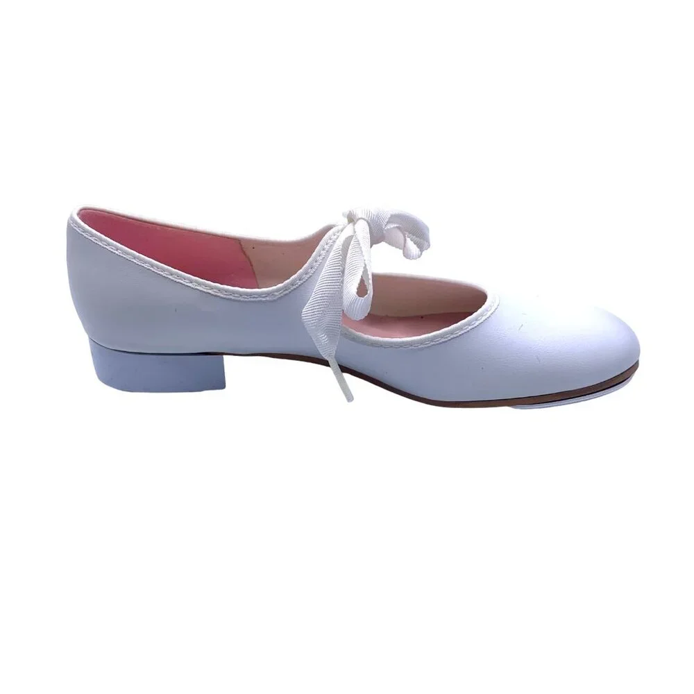 Capezio Mary Jane Tap Shoes White Womens 4.5 Girls 3 Dance New Recital 625